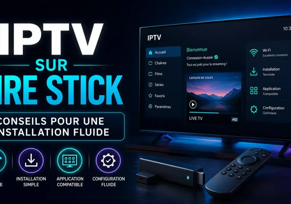IPTV sur Fire Stick avec conseils pour une installation fluide, Wi-Fi stable, application compatible et configuration optimisée